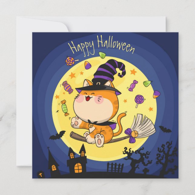 Happy halloween Helgdag-kort Julkort (Framsida)