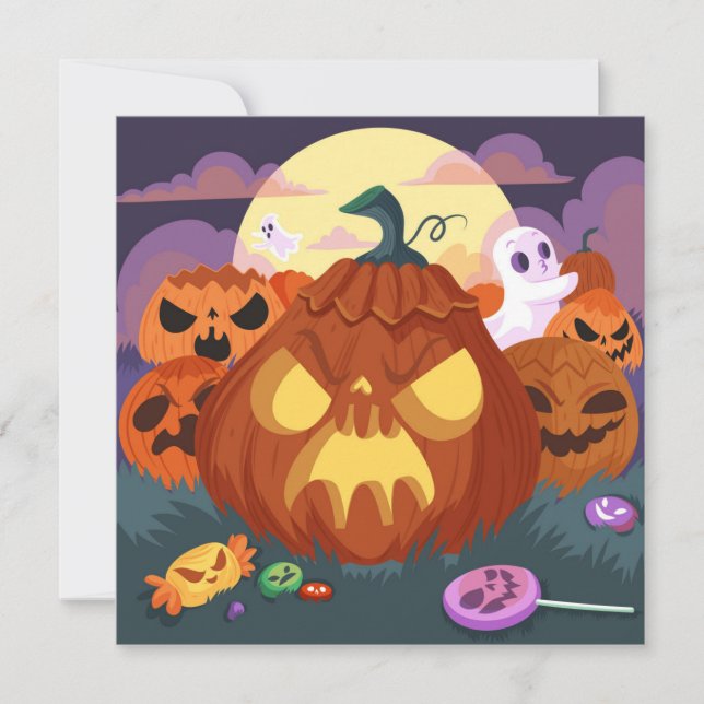 Happy halloween Helgdag-kort Julkort (Framsida)