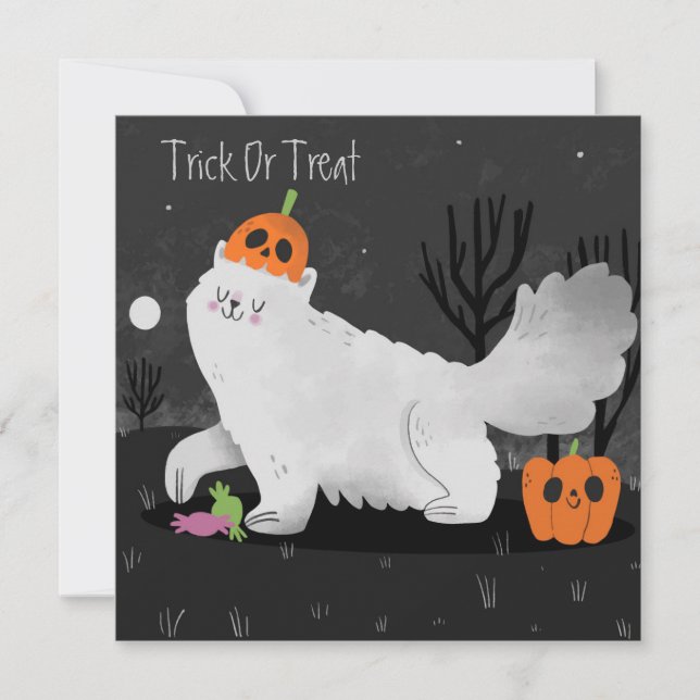 Happy halloween Helgdag-kort Julkort (Framsida)