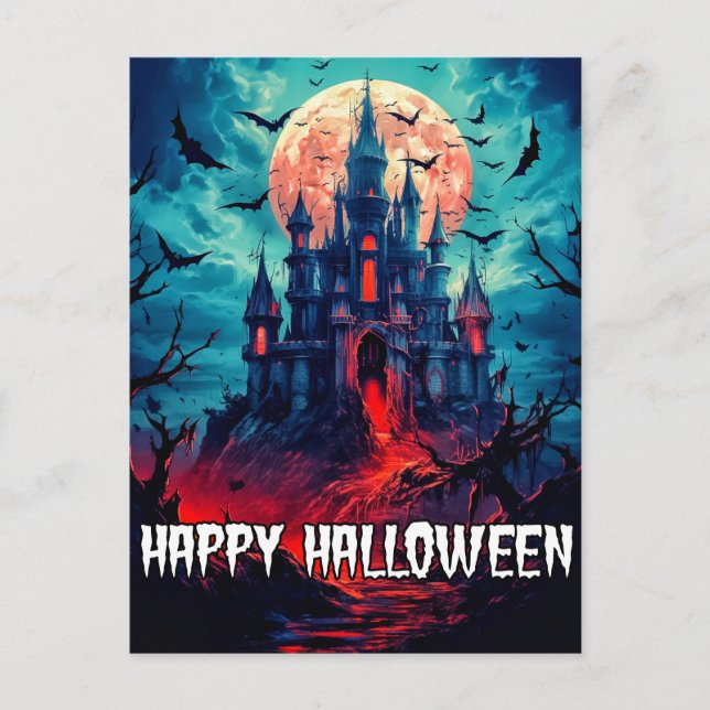 Happy halloween | Hemma hus Vykort (Framsida)
