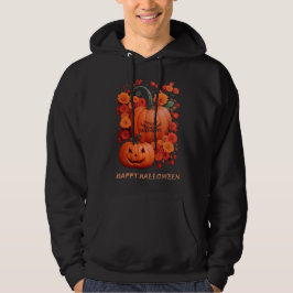 happy halloween hjärta hoodie