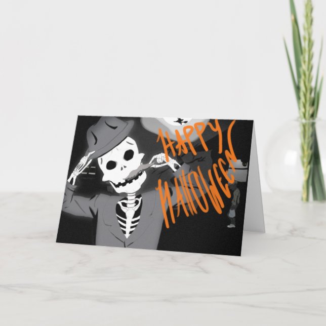 Happy Halloween Holiday Card Kort (Framsida)