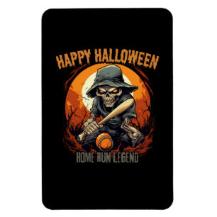 Happy halloween, Home springa, baseball Magnet