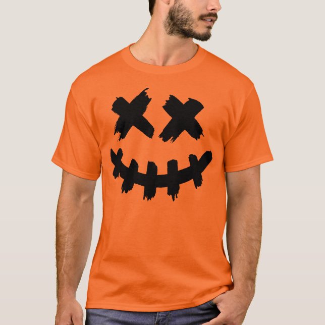 Happy halloween Horror Ansikte T Shirt (Framsida)