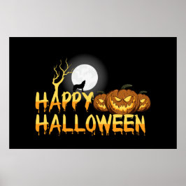 Happy halloween Howling Varg Poster