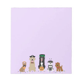 Happy halloween Hundar Lila Anteckningsblock