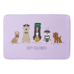 Happy halloween Hundar Lila Badrumsmatta