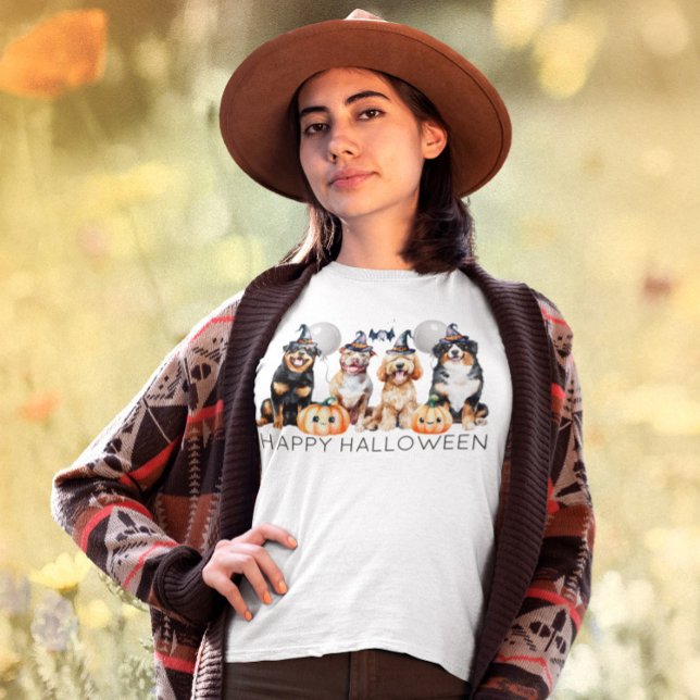 Happy halloween Hundar T Shirt (Skapare uppladdad)
