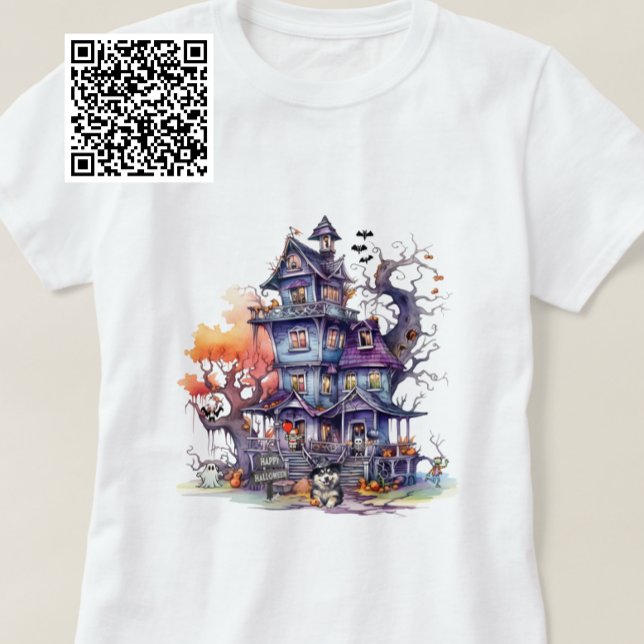 Happy halloween Husky Witch och Spooky Friends T Shirt (Skapare uppladdad)