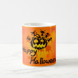 Happy halloween Illustration Kaffemugg<br><div class="desc">Ett exempel på happy halloween med en lycklig-pumphuvud. Den här designen ser ut att gälla i Mugg</div>