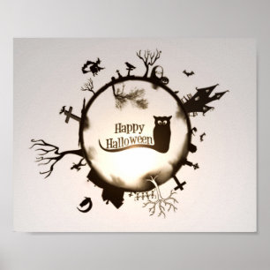 Happy halloween Illustration Poster