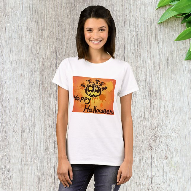 Happy halloween Illustration T Shirt (Skapare uppladdad)