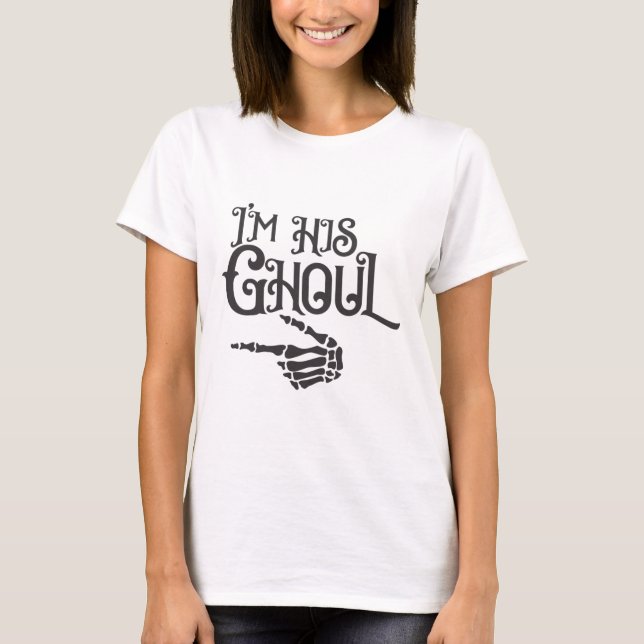 Happy halloween Im Hans Ghoul Skull Hand T Shirt (Framsida)