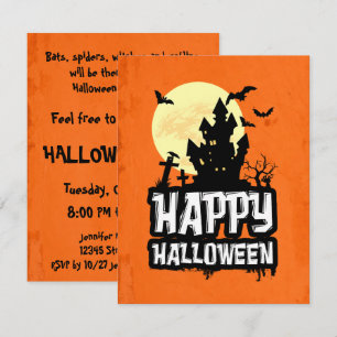 Happy halloween inbjudningar