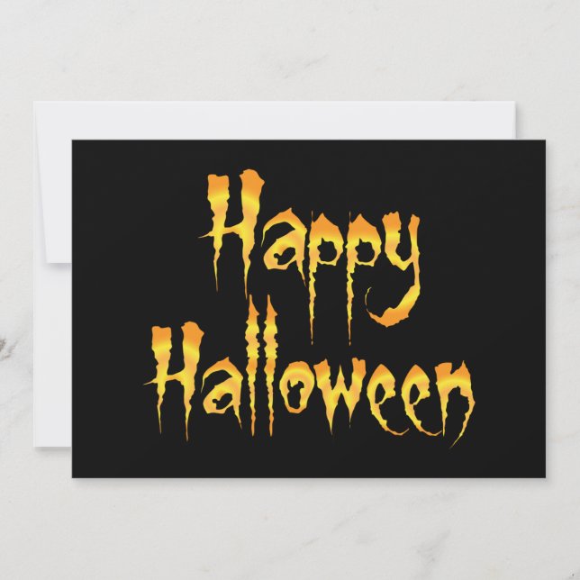 Happy halloween inbjudningar (Framsida)