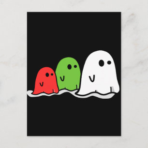 happy halloween Italienska Spöken Kawaii Cute Vykort