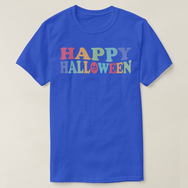 Happy halloween Jack o lantern Ansikte Costume Man T Shirt (Design framsida)