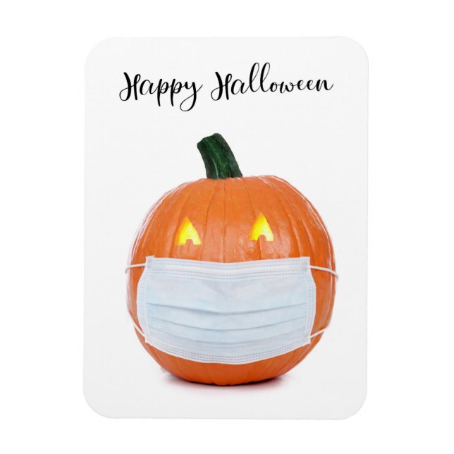 Happy halloween Jack "o Lantern in Ansikte Mask Magnet (Vertikal)