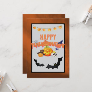 Happy halloween Jack-o-Lantern med mera kort