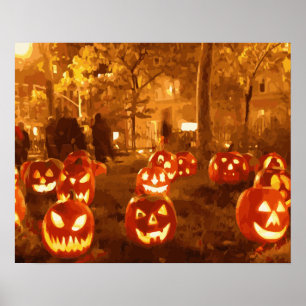 happy halloween Jack o lantern Poster
