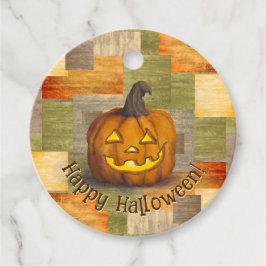 Happy halloween Jack O' Lantern Pumpkin Favor Tagg Gåvor Etiketter