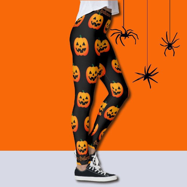 Happy halloween Jack o lantern Pumpkins Party Leggings (Skapare uppladdad)