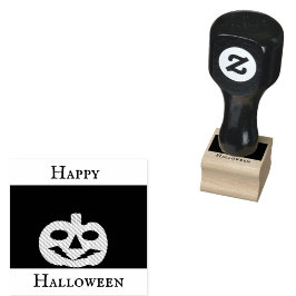 Happy Halloween Jack-o’-lantern Rubber Stamp Stämpel