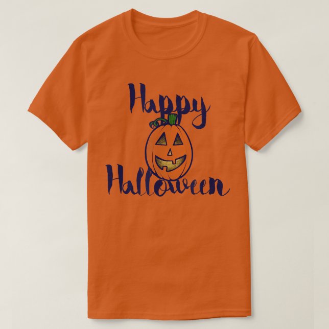 Happy halloween jack o lantern t shirt (Design framsida)