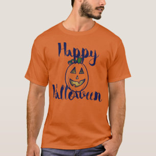 Happy halloween jack o lantern t shirt
