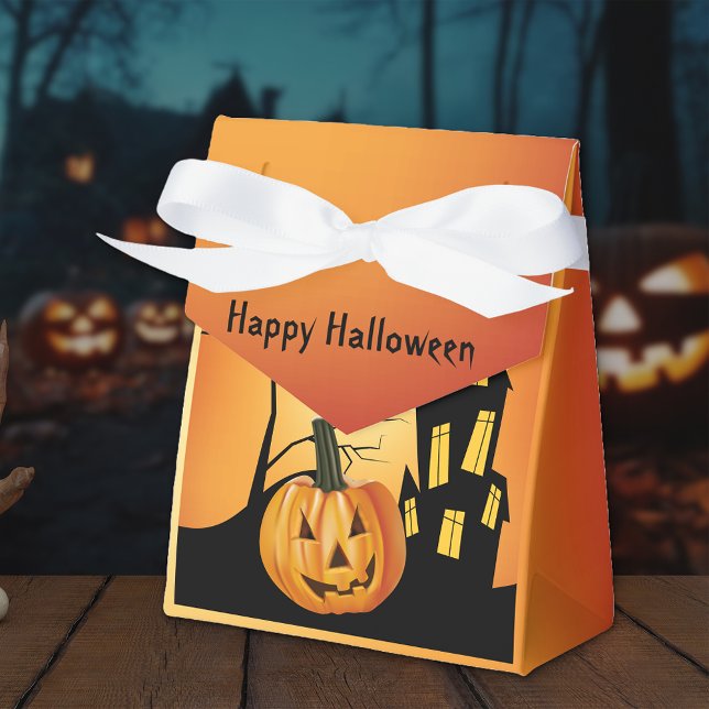 Happy halloween Jack O'Lantern Scene Presentaskar (Skapare uppladdad)