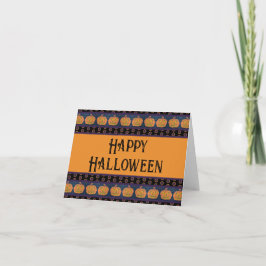 Happy halloween Jack O'Lanterns Kort