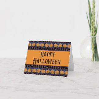 Happy halloween Jack O'Lanterns Kort
