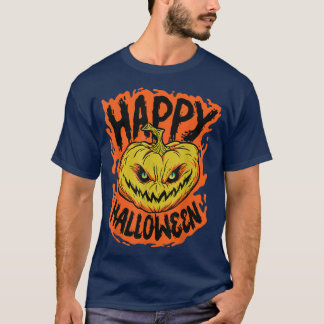 Happy halloween JackoLantern Pumpkin Down T Shirt