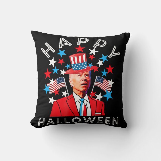 Happy halloween Joe Biden 4 juli Memorial Ind Kudde (Framsida)