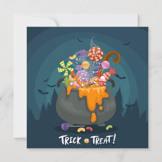 Happy halloween julkort (Framsida)
