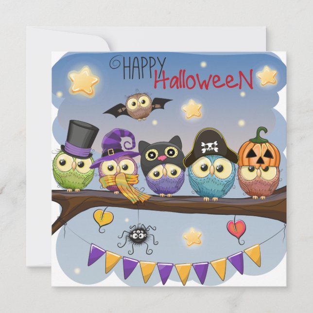 Happy halloween julkort (Framsida)