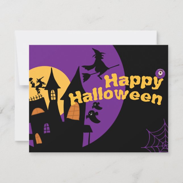 Happy halloween julkort (Framsida)