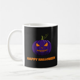Happy halloween-kaffe Mugg med Lila Pumpkin