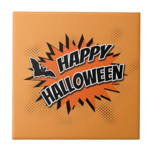 Happy halloween kakelplatta