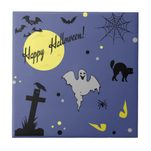 Happy halloween kakelplatta