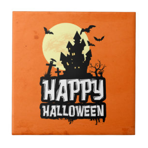 Happy halloween kakelplatta