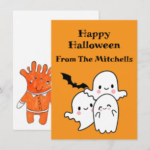 Happy halloween kan anpassa sig anteckningskort