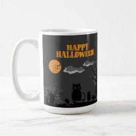 Happy halloween - Katter Kaffemugg