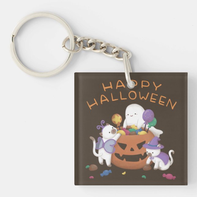 Happy halloween: Katter och gäster (Framsidan)