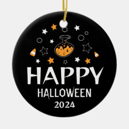 happy halloween keepsaké julgransprydnad keramik