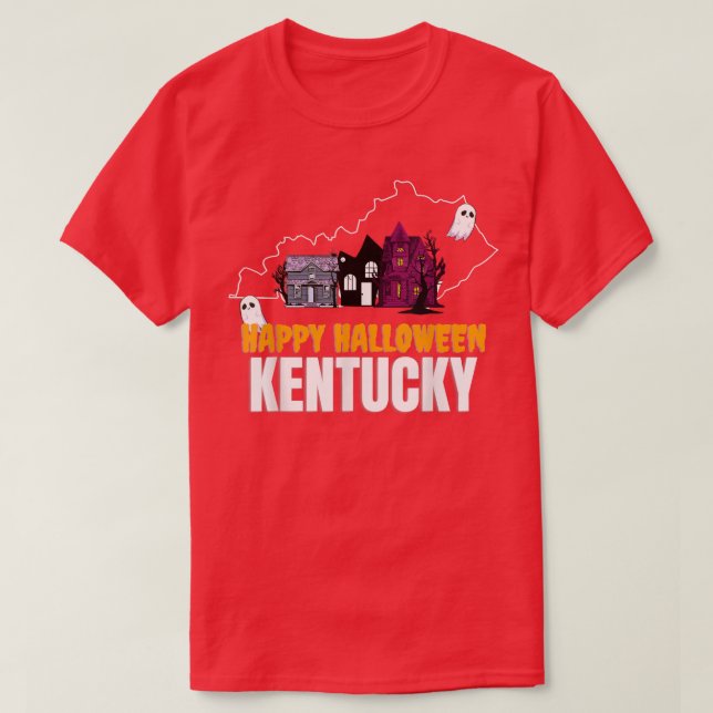 Happy halloween Kentucky T Shirt (Design framsida)
