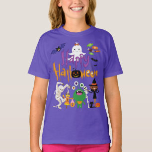 Happy halloween Kids Cute och Spooky T Shirt