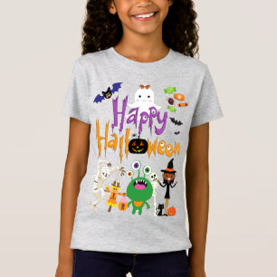Happy halloween Kids Cute och Spooky T Shirt