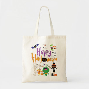 Happy halloween Kids Cute och Spooky Tygkasse