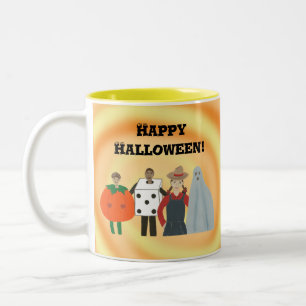 Happy halloween Kids in Costumes, mugg